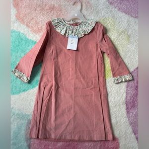 NWT size 7 Bella Bliss light corduroy dress with fawn print accents